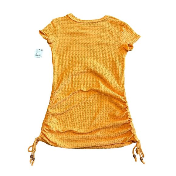 Free People Beach Orange Short Sleeve Stretch Dress Swim Coverup Size XS NWT - Picture 6 of 11